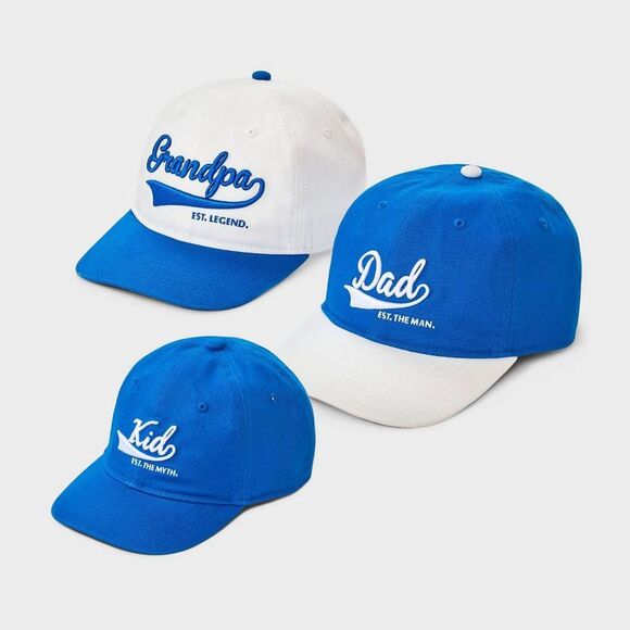 Goodfellow & Co - Men's 3pk Father's Day Baseball Hat - Goodfellow & Blue - Picture 1 of 3